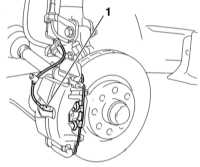  Замена колодок дисковых тормозных механизмов передних колес Opel Astra
