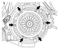  Снятие, проверка состояния и установка компонентов сцепления Opel Astra